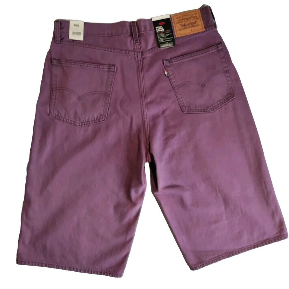 Levi's Purple Baggy X-Long Shorts - Pride Collection - Men's 34 - New